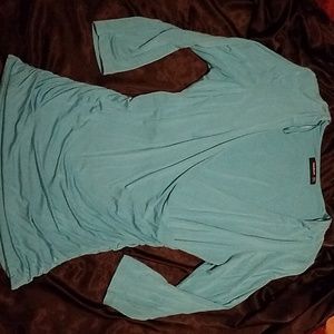 PattyBoutik light blue 3/4 sleeve